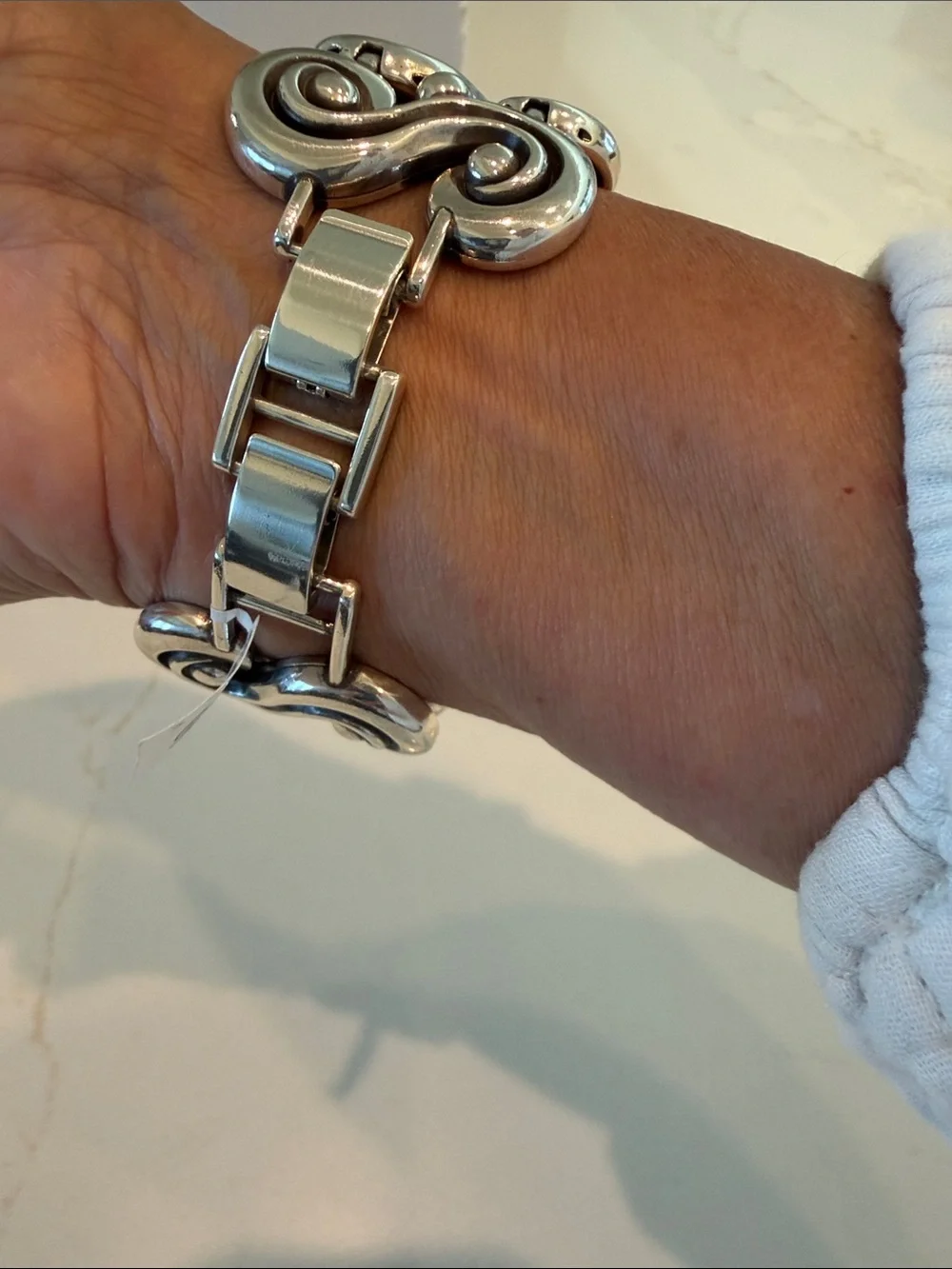 NWT Brighton Silver Swirl Link Bracelet - Silver